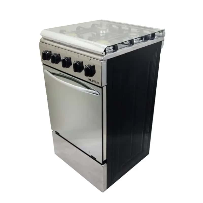 Cocina de Gas Silver Point con 4 Quemadores y Horno-Negro con Ace - Miniatura 2