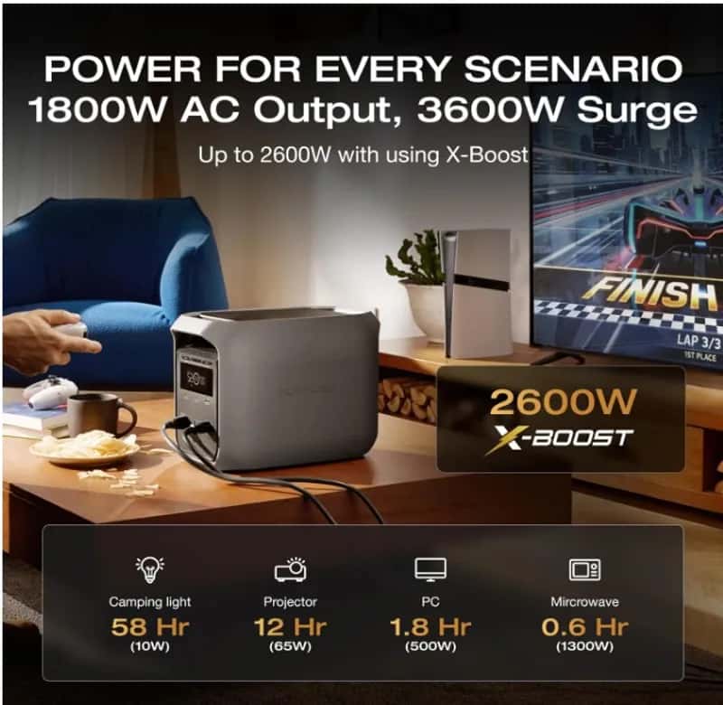 Sistema Ecoflow 1800 Watts - Miniatura 3