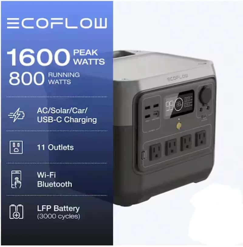 EcoFlow RIVER 2 Pro 1600 Watts - Miniatura 2