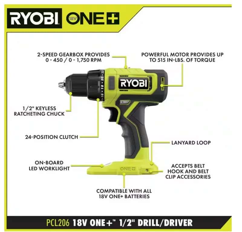 Kit de Herramientas RYOBI de Batería 18V - Miniatura 2