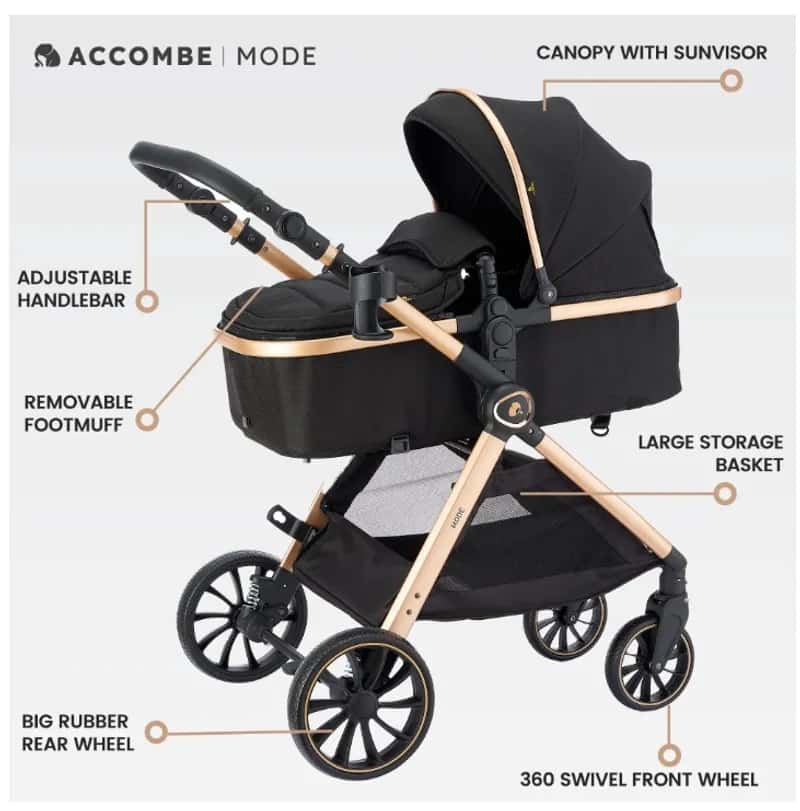 Coche Convertible Tipo Moisés para Infantes y Recién Nacidos - Miniatura 2