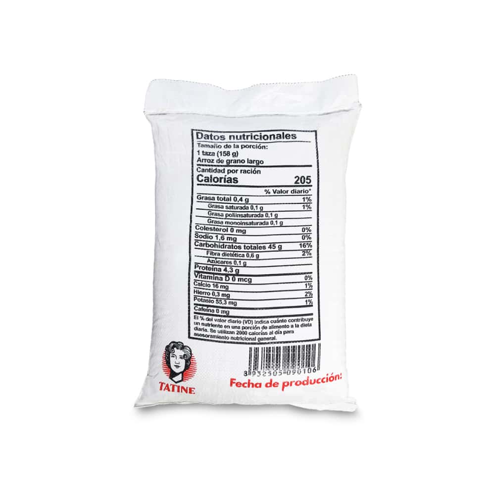 Arroz de grano largo 5% de grano partido Tatine (3 x 10 kg / 22 lb) - Miniatura 3