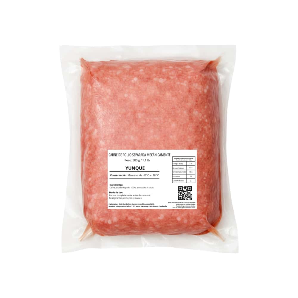 Carne de pollo separada mecánicamente Yunque (500 g / 1.1 lb) - Miniatura 2