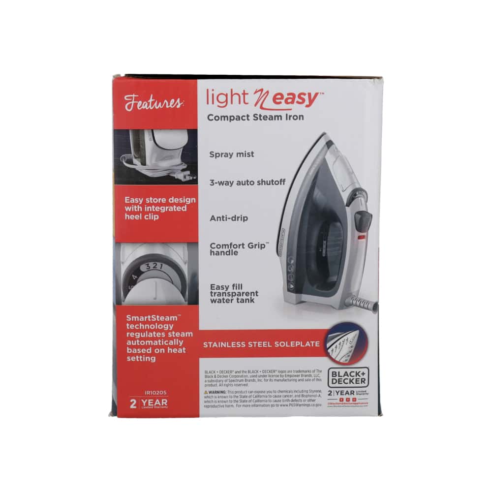 Plancha de vapor de 1200 W Black + Decker IR1020S - Miniatura 2