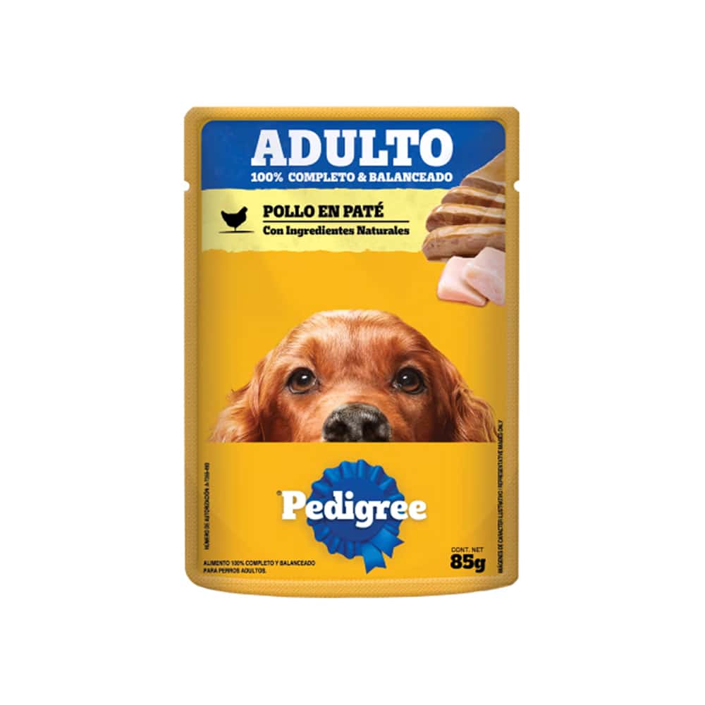 Comida para perros adultos con pollo en paté Pedigree (85 g / 2.99 oz) - Miniatura 3