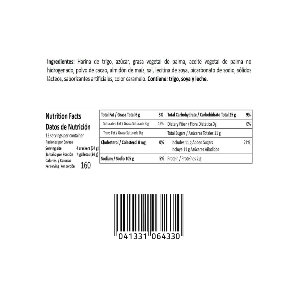 Galletas de chocolate rellenas con crema sabor a vainilla Carnaval Goya (403 g / 14.2 oz) - Miniatura 3