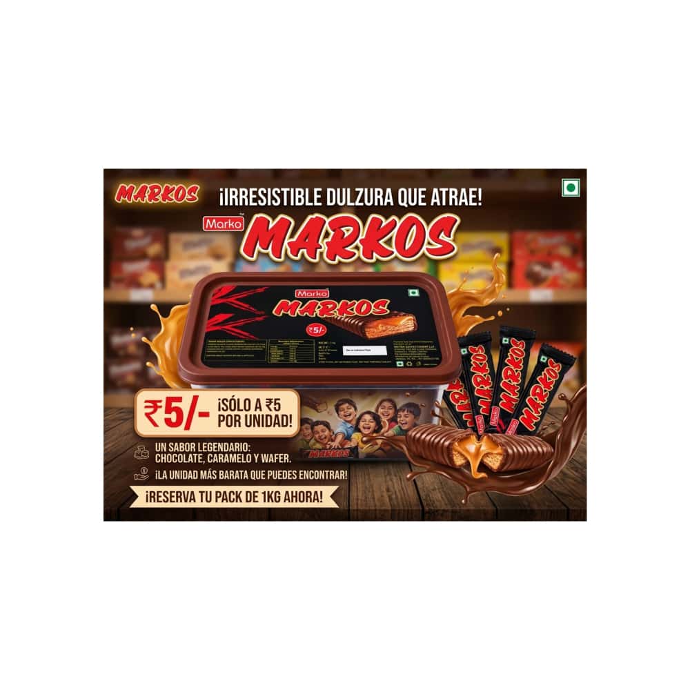 Barras de chocolates rellenos de caramelo Markos Marko (30 x 13 g) - Miniatura 4