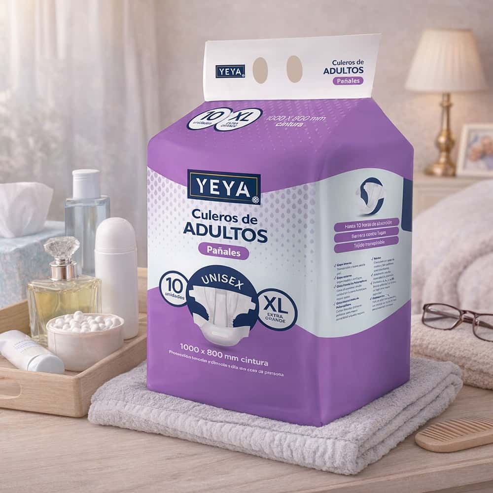 Pañales desechables para adultos talla XL YEYA (10 U) - Miniatura 2
