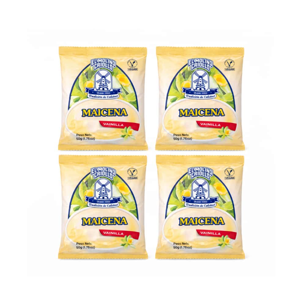Maicena sabor vainilla El molino Criollo (4 x 50 g / 1.76 oz) - Miniatura 1
