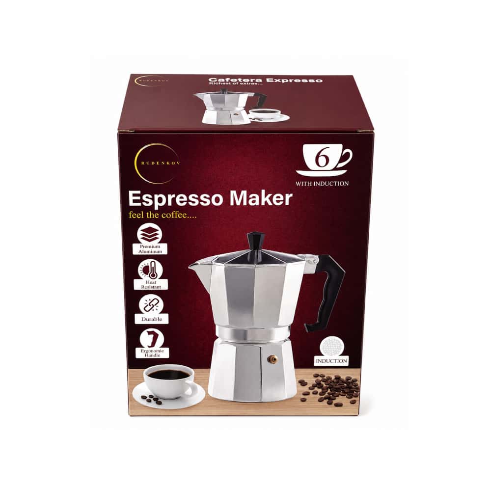 Cafetera expresso de inducción de 6 tazas de café Rudenkov - Miniatura 2