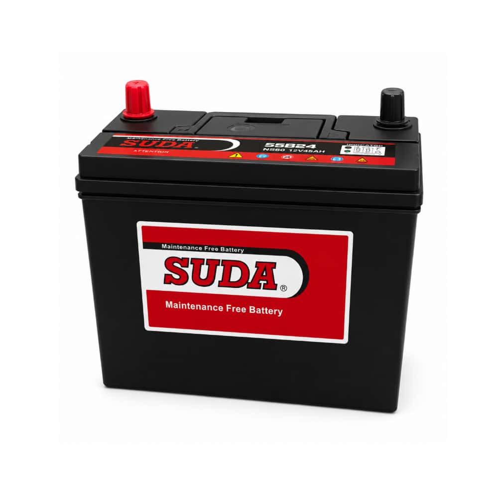Batería automotriz libre de mantenimiento de plomo-ácido sellada 12V 45Ah Suda N55B24 - Miniatura 1