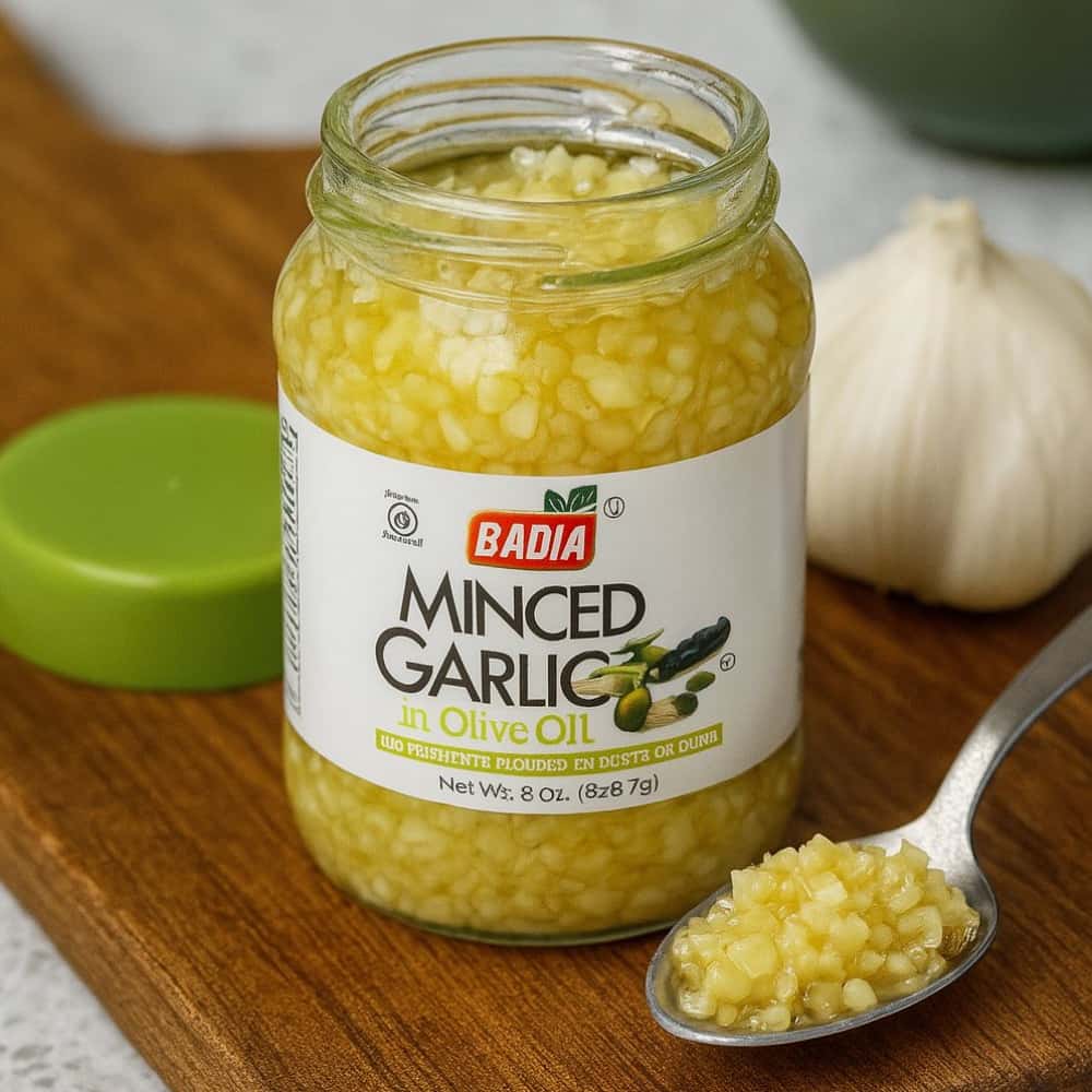 Ajo finamente picado en aceite de oliva Badía (226.7 g / 8 oz) - Miniatura 4