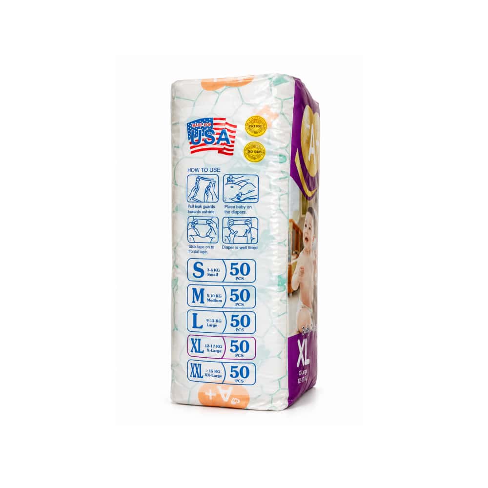Pañales desechables - culeros - para bebé etapa 4 - Talla XL (50 U) - Miniatura 2