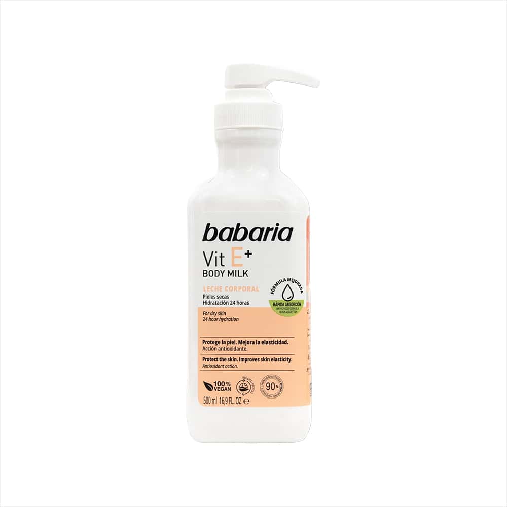 Leche corporal con vitamina E Babaria (500 ml) - Miniatura 1