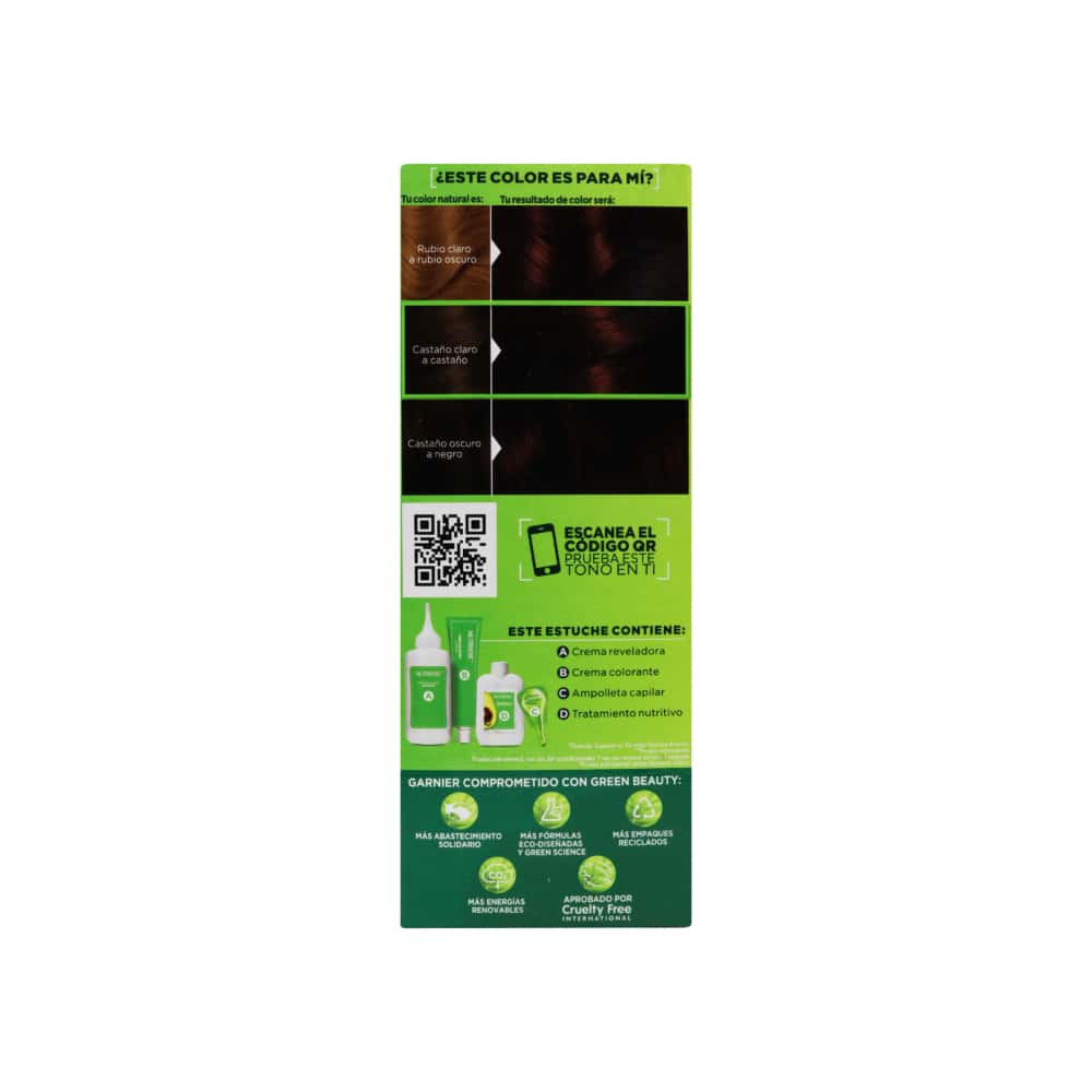 Tinte para el cabello No.45 tamarindo Nutrisse Garnier - Miniatura 4