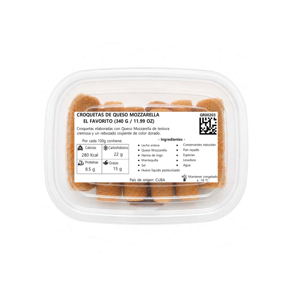 Croquetas de queso mozzarella El Favorito (340 g / 11.99 oz) - Miniatura 3
