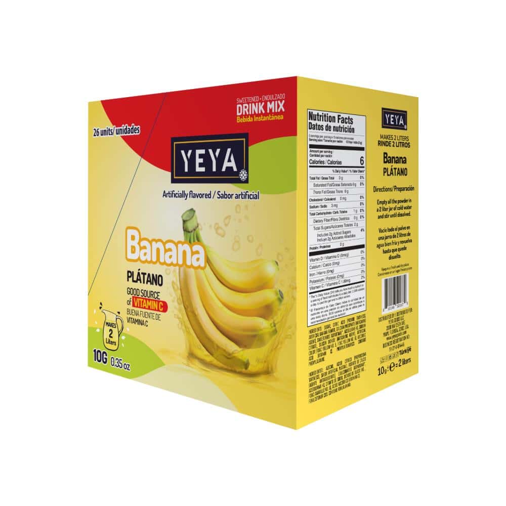 Refresco instantáneo sabor plátano YEYA (26 x 10g / 0.35 oz) - Miniatura 2