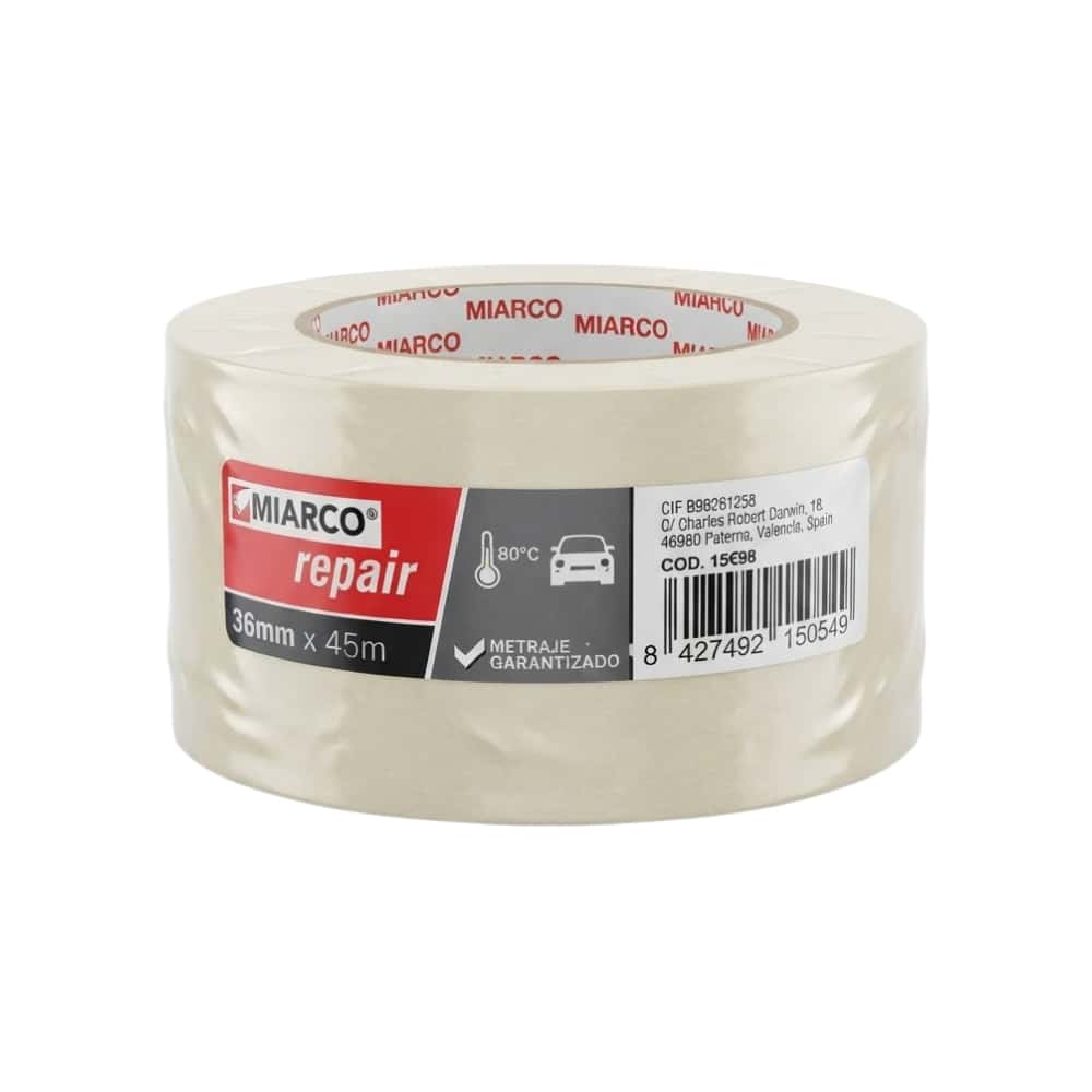 Cinta adhesiva para empapelar automóviles 36 mm x 45 m Miarco - Miniatura 2