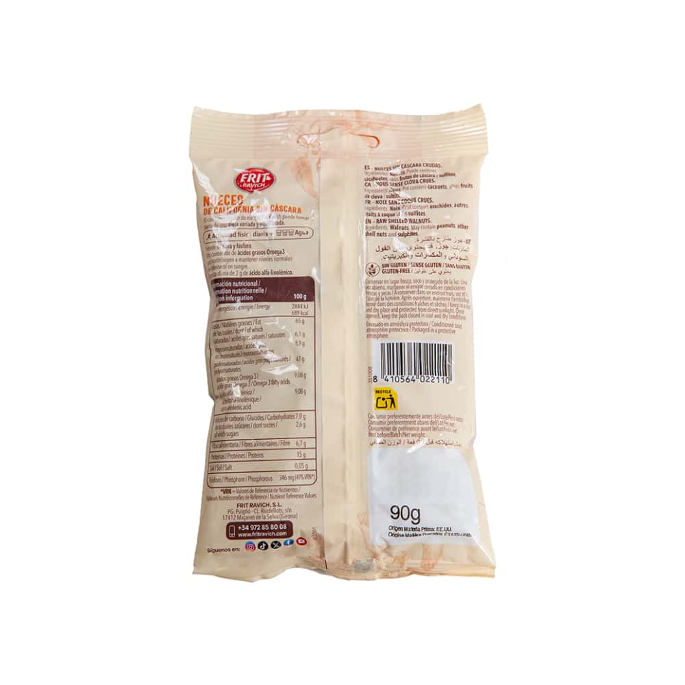 Nueces de Califronia sin cáscara Frit Ravich (90 g / 3.17 oz) - Miniatura 3