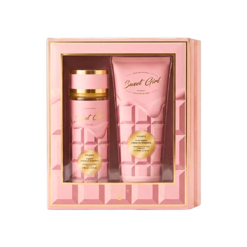 Kit fragancia y loción corporal Sweet Girl V.V. Love - Miniatura 1