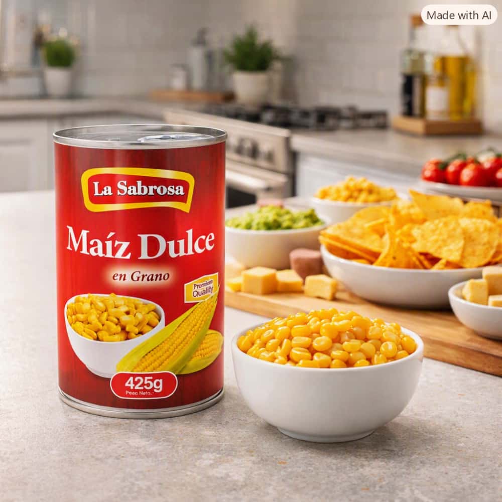 Maíz dulce en grano La Sabrosa (425 g / 15 oz) - Miniatura 4