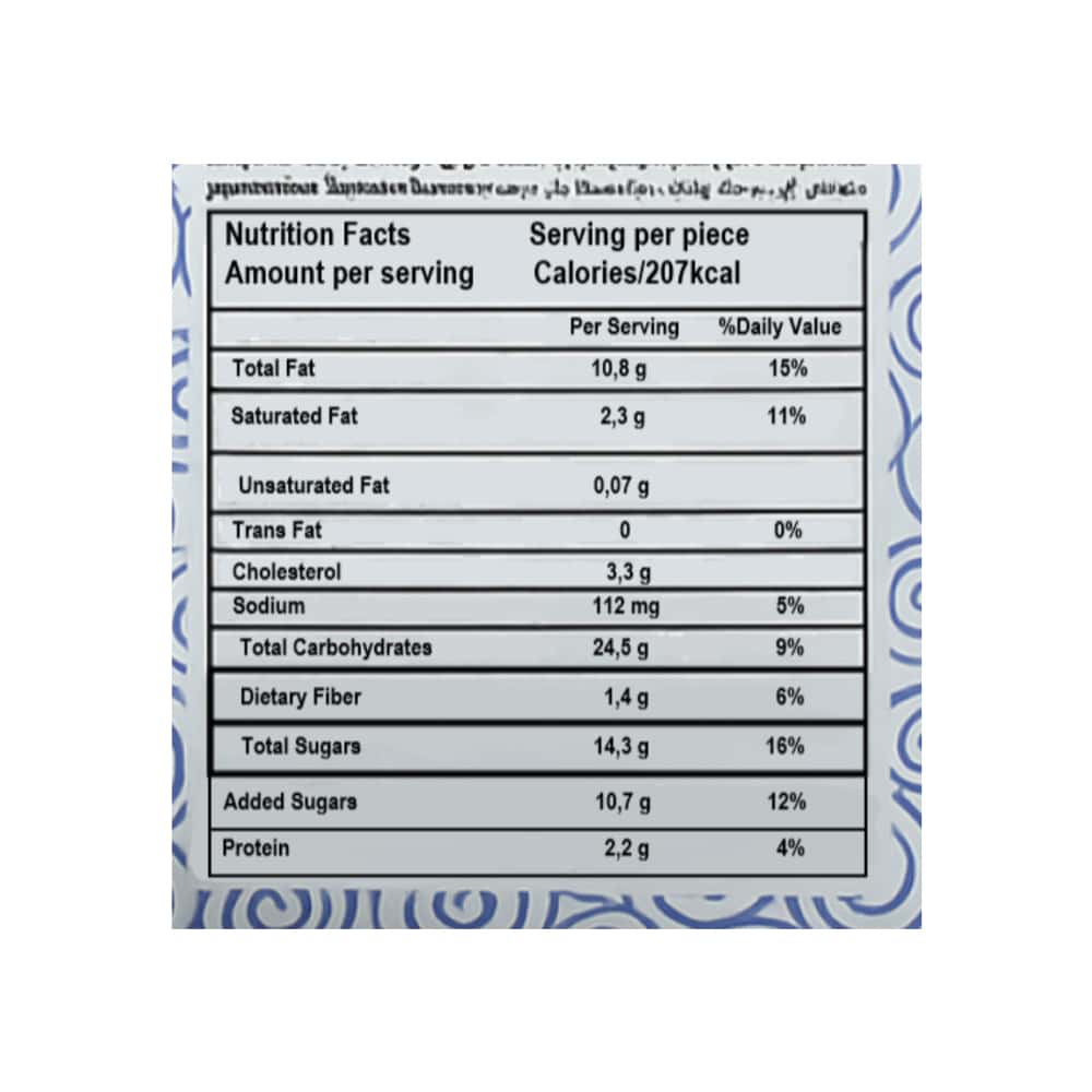 Pastel cubierto de chocolate con crema sabor a coco Rozella (35 g / 1.23 oz) - Miniatura 3