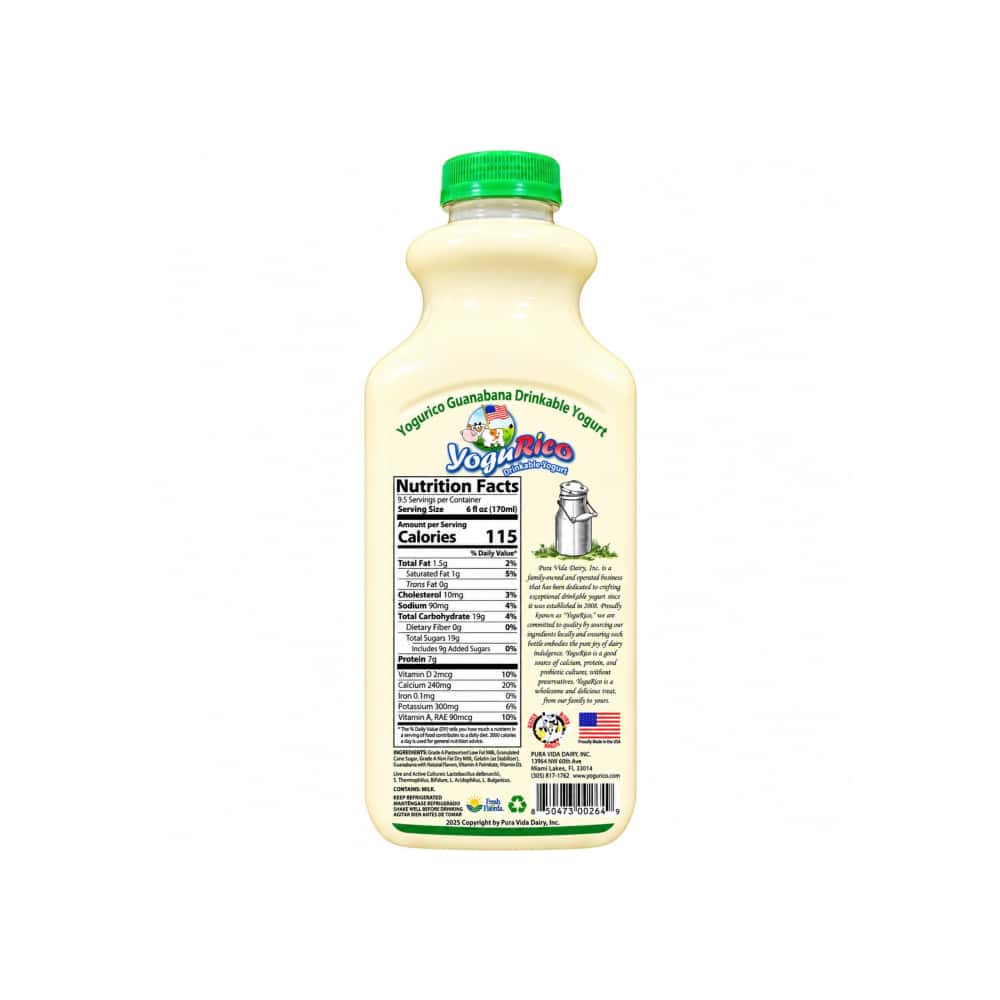 Yogur bebible de guanábana YoguRico (1.69 L) - Miniatura 2
