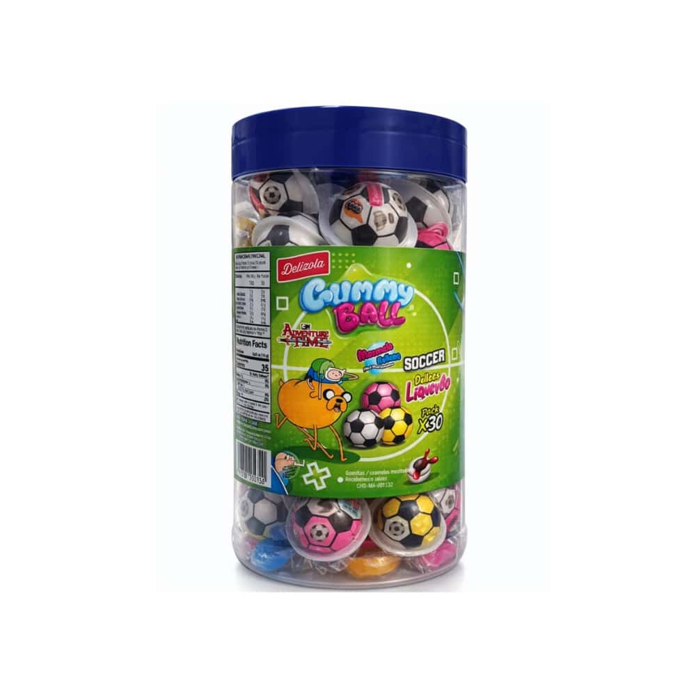 Malvavisco con relleno líquido en forma de pelota de fútbol Delizola (300 g / 10.6 oz) - Miniatura 1