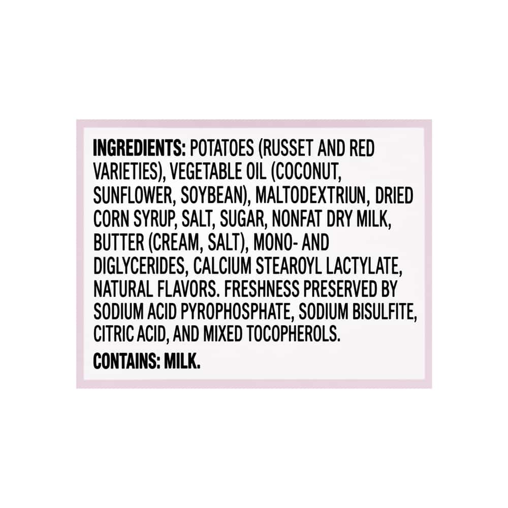 Puré instantáneo de papas rojas y russet con piel y mantequilla cremosa Idahoan (232.8 g / 8.2 oz) - Miniatura 3