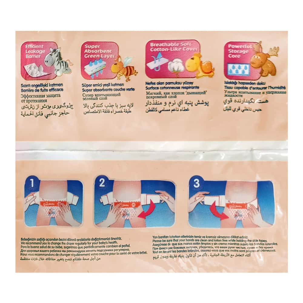 Pañales desechables para bebé etapa 3 Midi Lulla Baby (8 U) - Miniatura 2