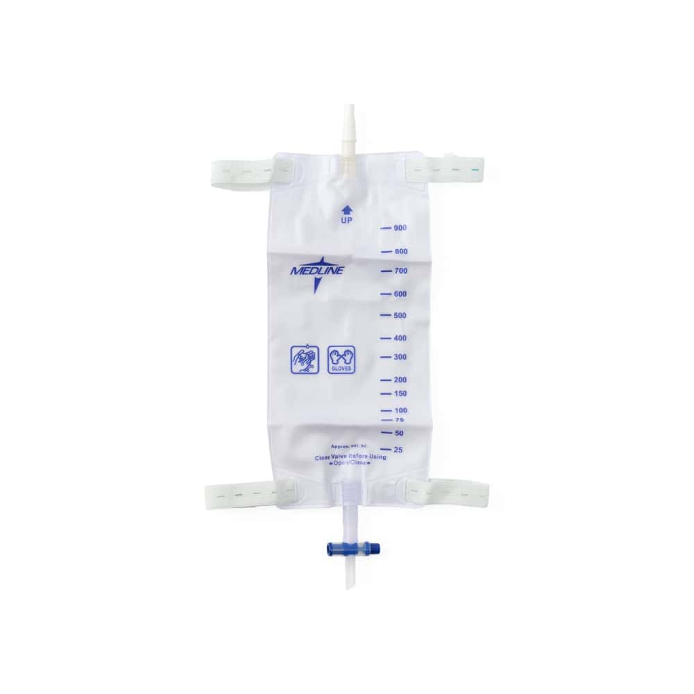 Bolsa colectora de orina con tela en la parte posterior para la pierna 900 ml / 32 oz Medline - Miniatura 5