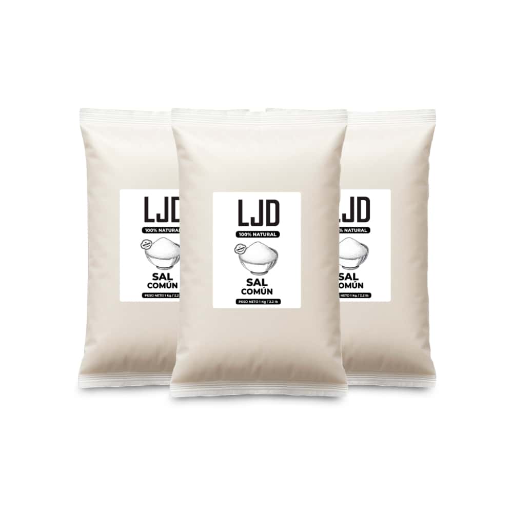 Sal común LJD (3 x 1 kg / 2.2 lb) - Miniatura 1