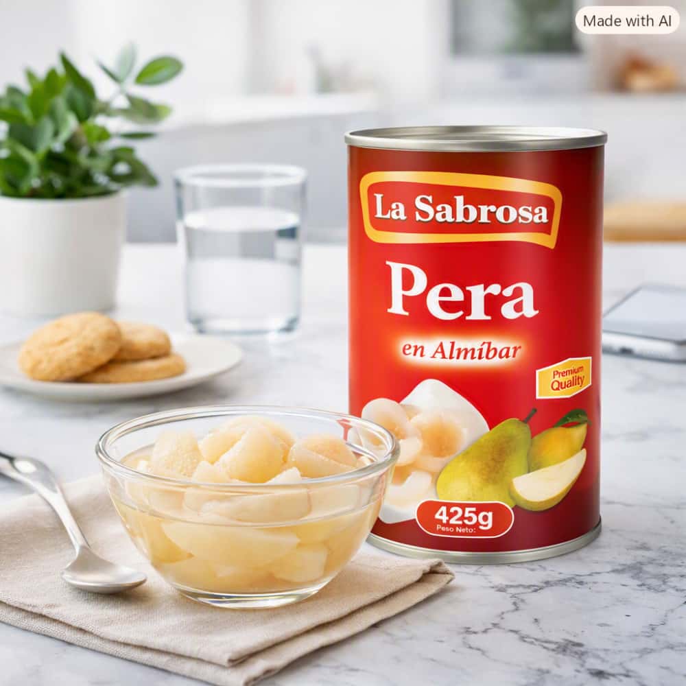 Pera en almíbar La Sabrosa (425 g / 14.99 oz) - Miniatura 4