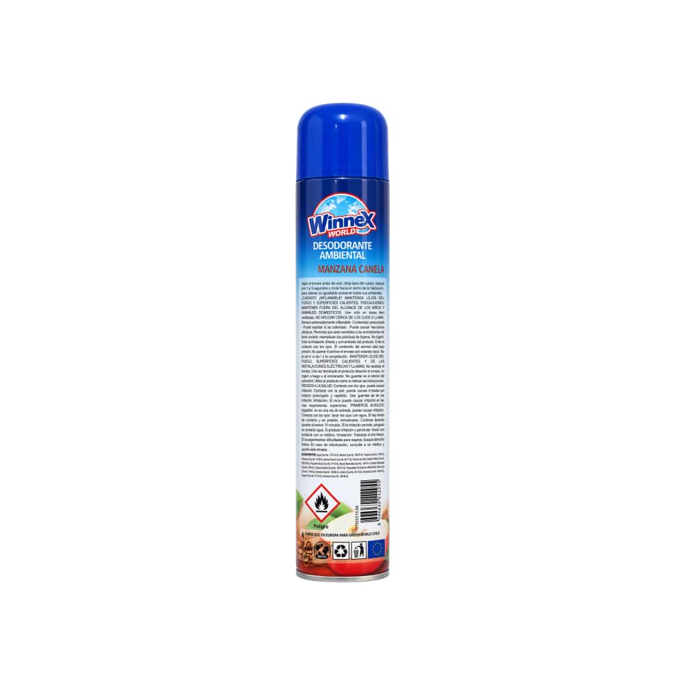 Desodorante ambiental Manzana Canela Be Winnex World (400 ml) - Miniatura 2