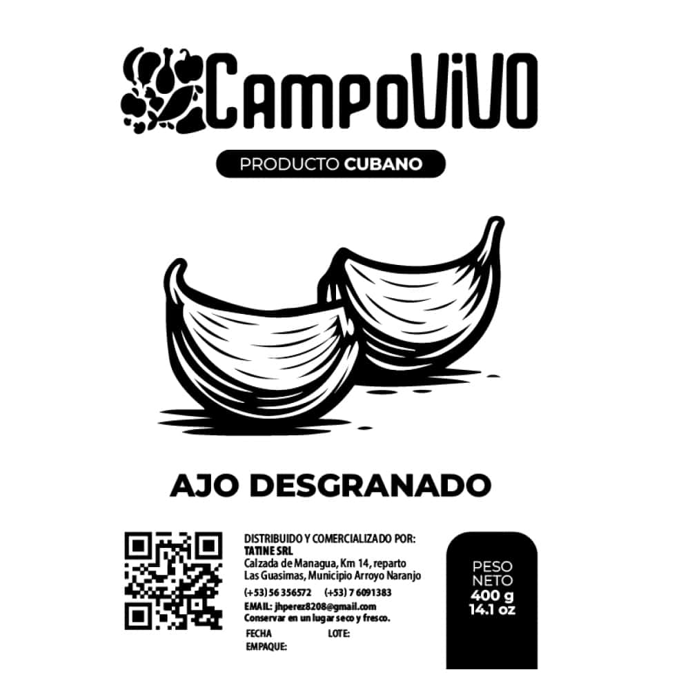 Ajo desgranado Campo Vivo (400 g / 14.1 oz) - Miniatura 4