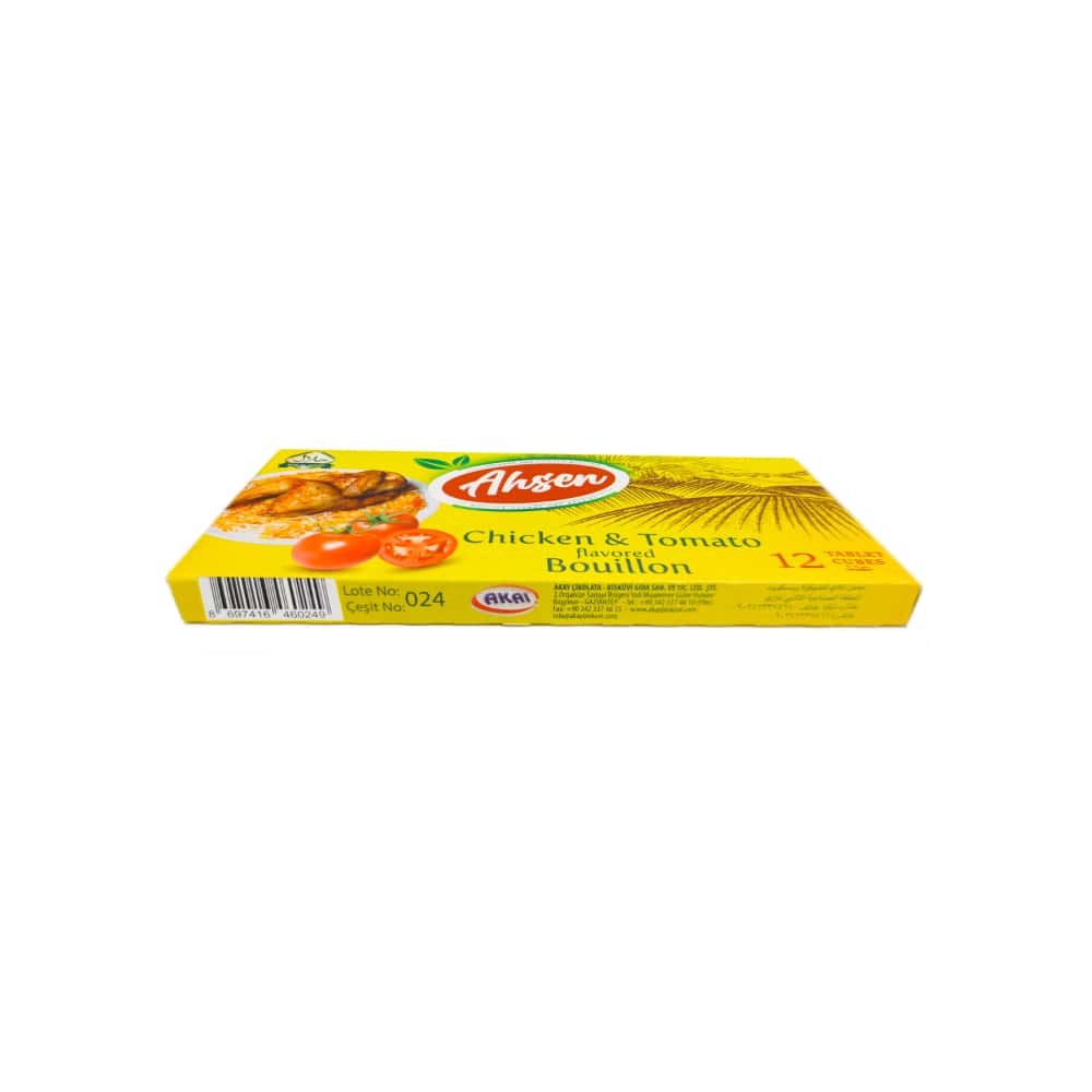 Cubitos de caldo sabor a pollo y tomate Ahsen (120 g / 4.23 oz) - Miniatura 3