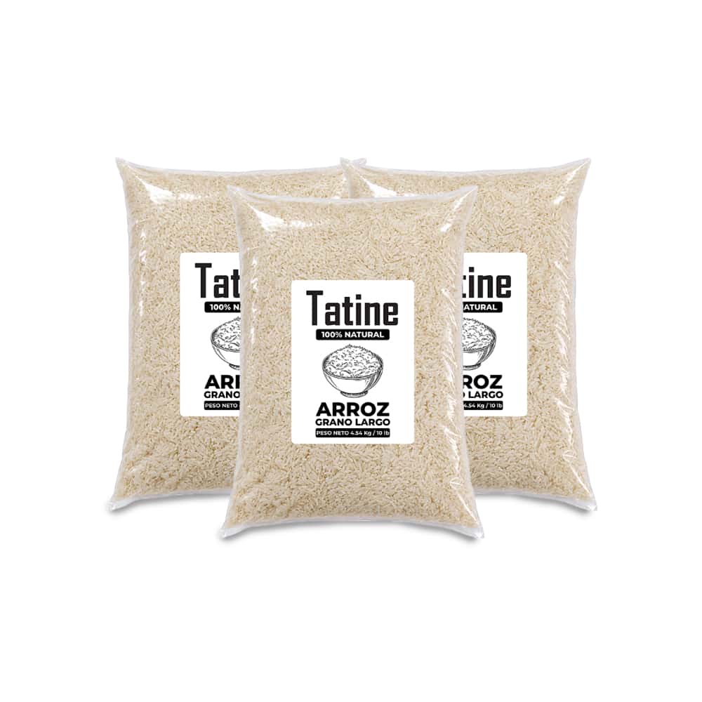 Arroz de grano largo Tatine (3 x 4.54 kg / 10 lb) - Miniatura 1
