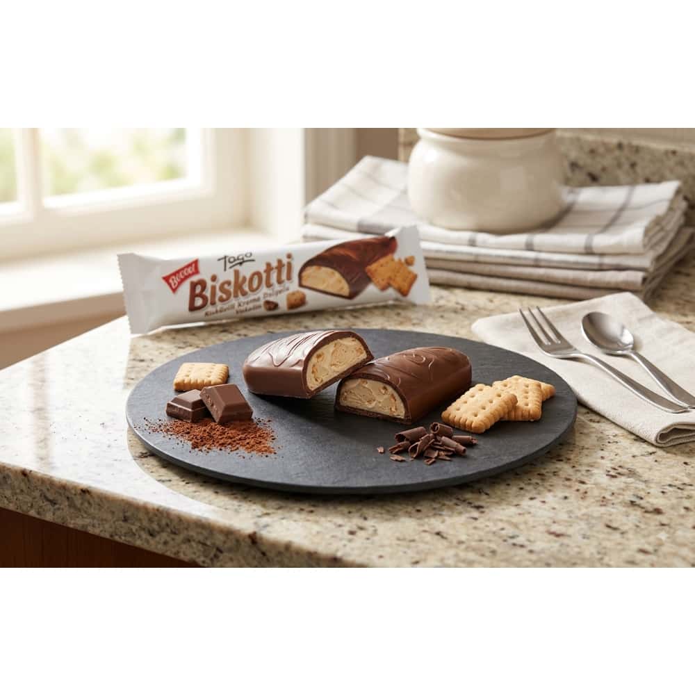 Barrita de chocolate rellena de crema de galletas Biskotti Tago (40 g 1.41 oz) - Miniatura 4