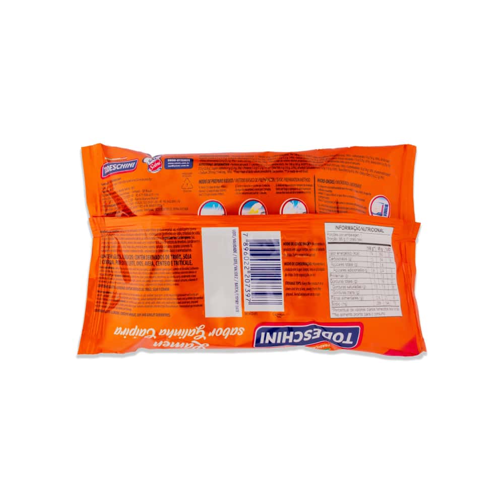 Fideos instantáneos sabor a pollo de corral Todeschini (2 x 85 g / 2.99 oz) - Miniatura 2