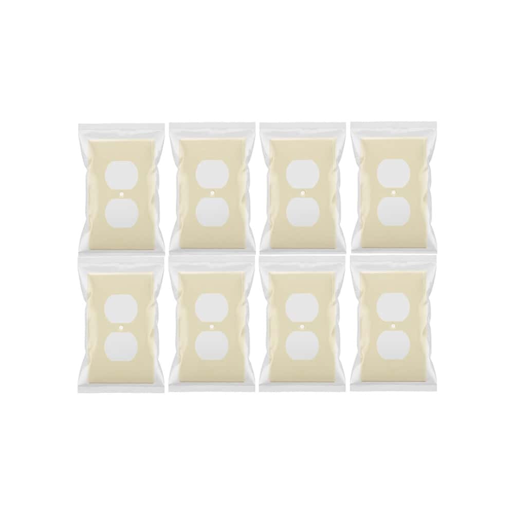 Set de 8 tomacorrientes doble de 125 V / 15 A con tapas Troen - Miniatura 3