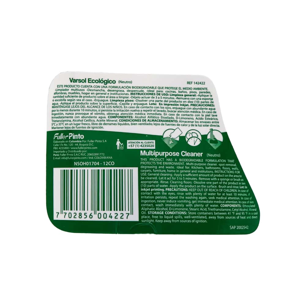 Limpiador multipropósito Varsol Full Fresh (1 L / 33.8 floz) - Miniatura 3