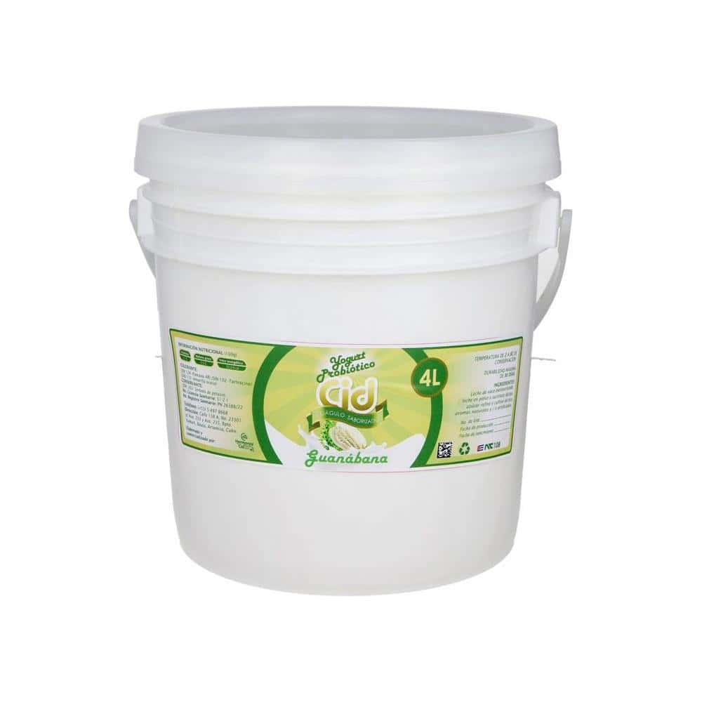 Yogurt probiótico de coágulo saborizado de guanábana Cid (4 L) - Miniatura 1