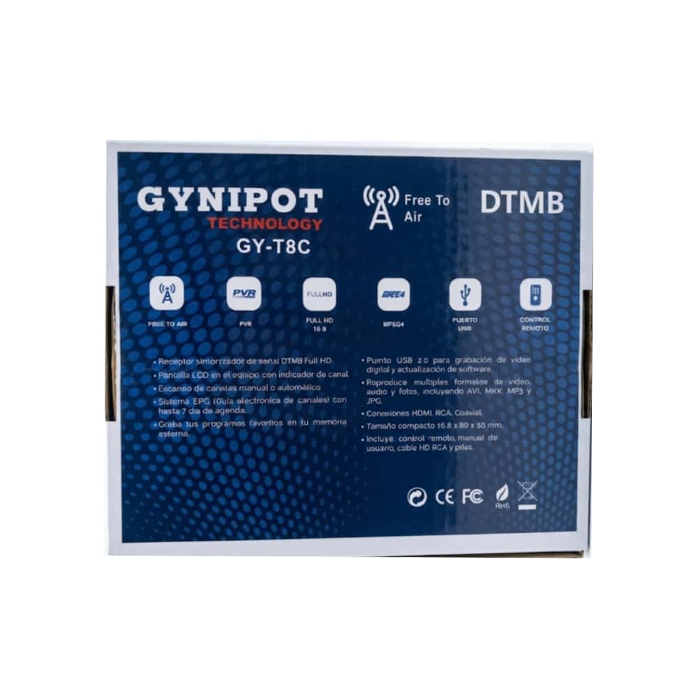 Caja decodificadora GYNIPOT DTMB GY-T8C - Miniatura 4