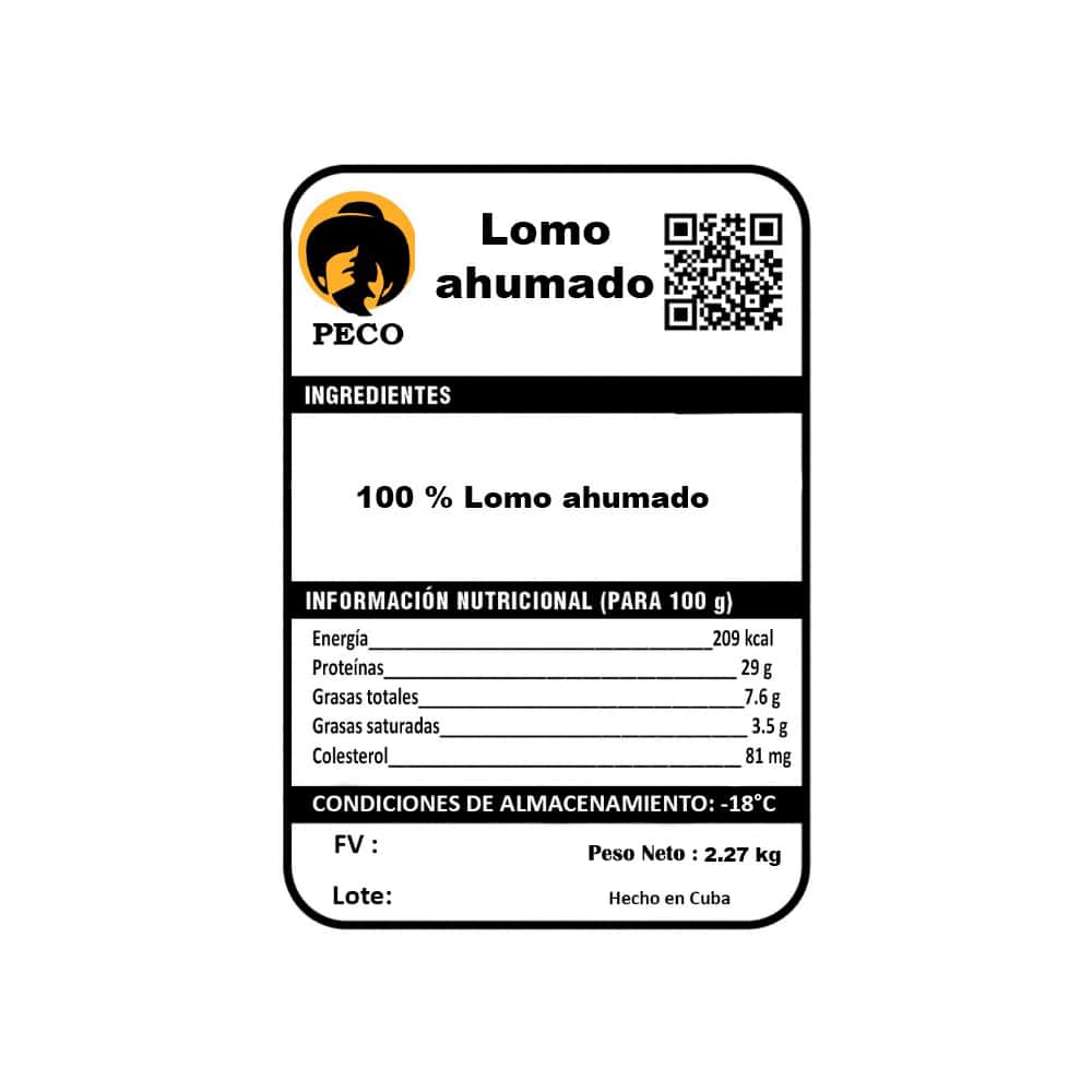 Lomo ahumado Peco (2.27 kg / 5 lb) - Miniatura 2