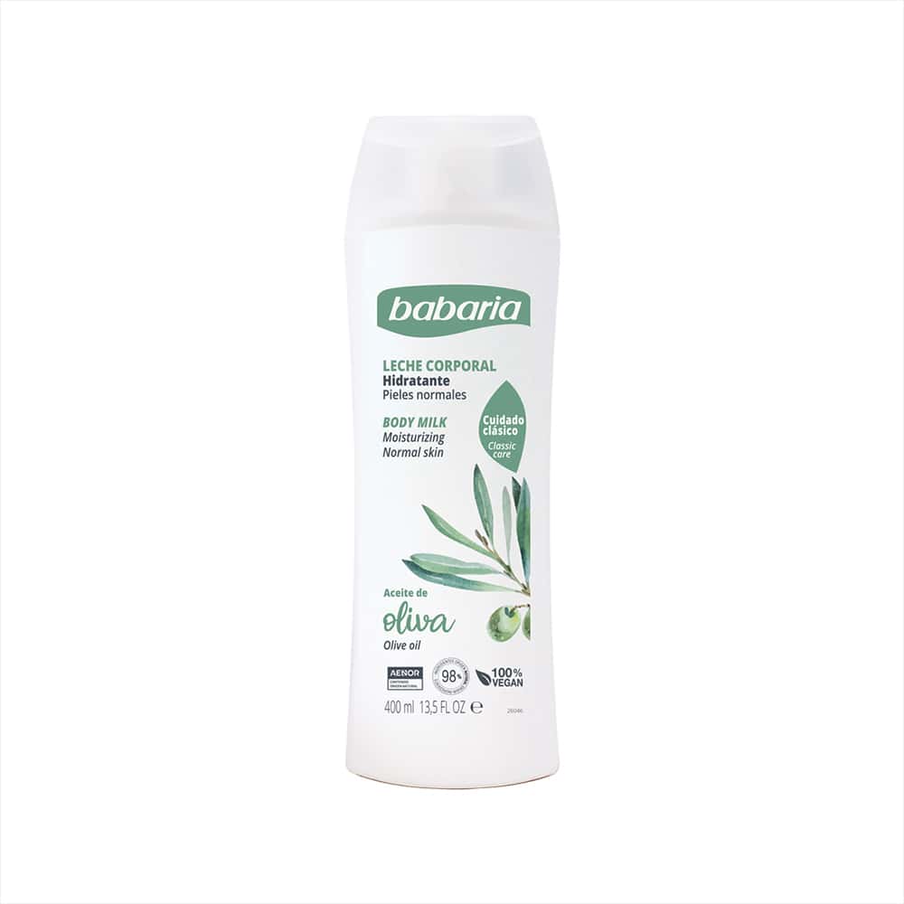 Leche corporal hidratante aceite de oliva Babaria (400 ml) - Miniatura 1