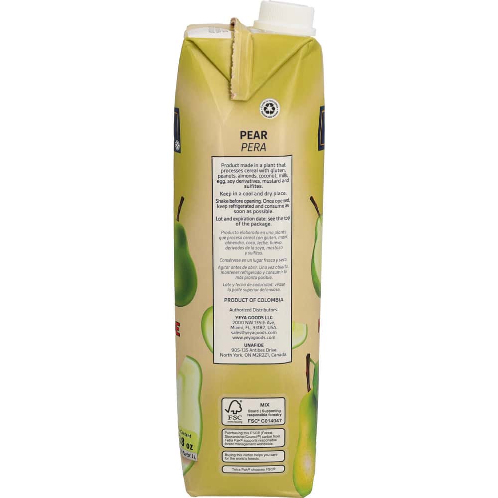Néctar de pera YEYA (6 x 1 L / 33.8 fl oz) - Miniatura 3