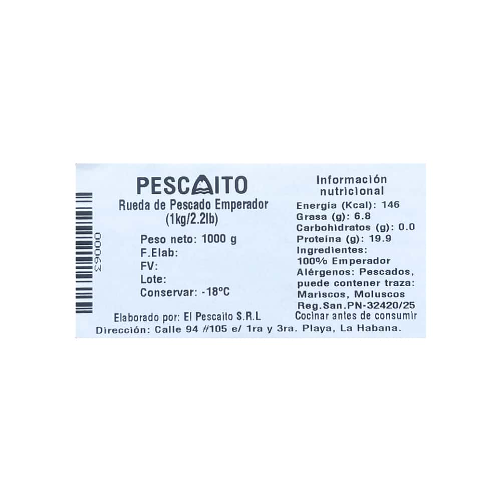 Rueda de pescado emperador Pescaito (1 kg / 2.2 lb) - Miniatura 3