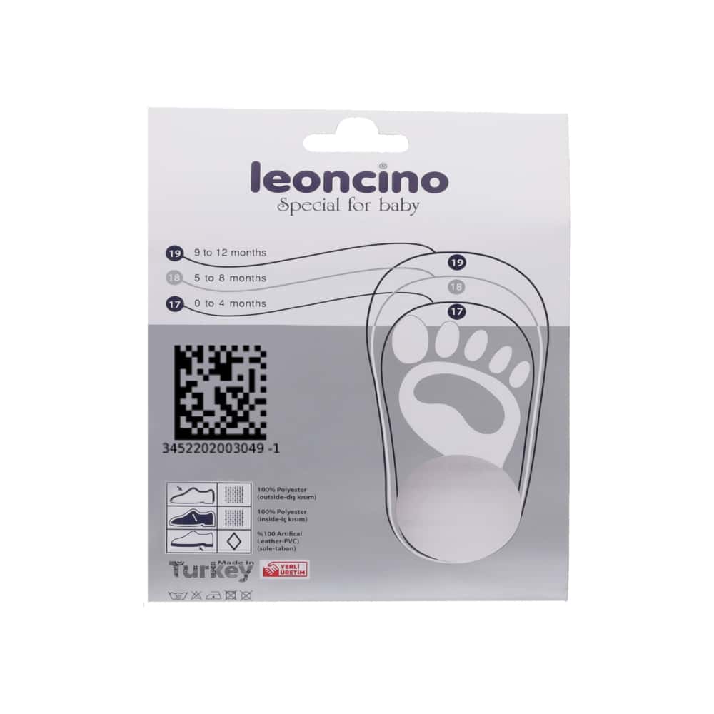 Zapatillas blancas con rayas rojas para bebé Baby Leoncino (Talla 19) - Miniatura 10