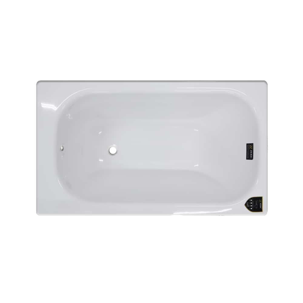 Bañera acrílica rectangular color blanco Zeric - Miniatura 1