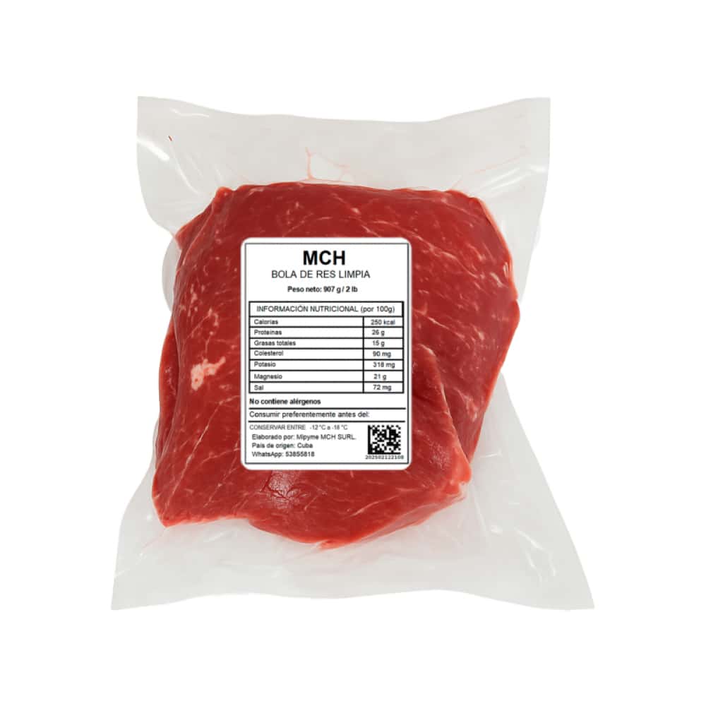 Bola de res limpia MCH (907 g / 2 lb) - Miniatura 1